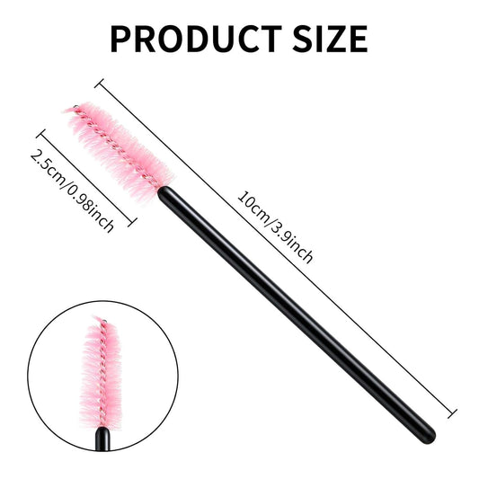 500PCS Disposable Lash Spoolies, Eyelash Eyebrow Brush for Extensions, Mascara Wands, Lash Extension V1258-DP02-B-916