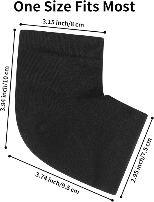 3 Pairs Moisturizing Heel Socks for Dry Cracked Feet, Gel Repair Moisture Spa Socks for Women Dry Cracked V1258-DP02-B-920