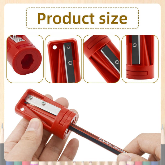 4 Pack Carpenter Pencil Sharpener, Manual Contractor Pencil Sharpener, Portable Woodworking Pencil Sharpeners V1258-DP02-B-991