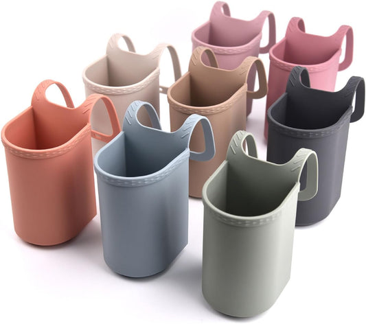 Universal Pink Stroller Silicon Cup Holder Hanging Storage Bag V1258-DP02-BOL-119