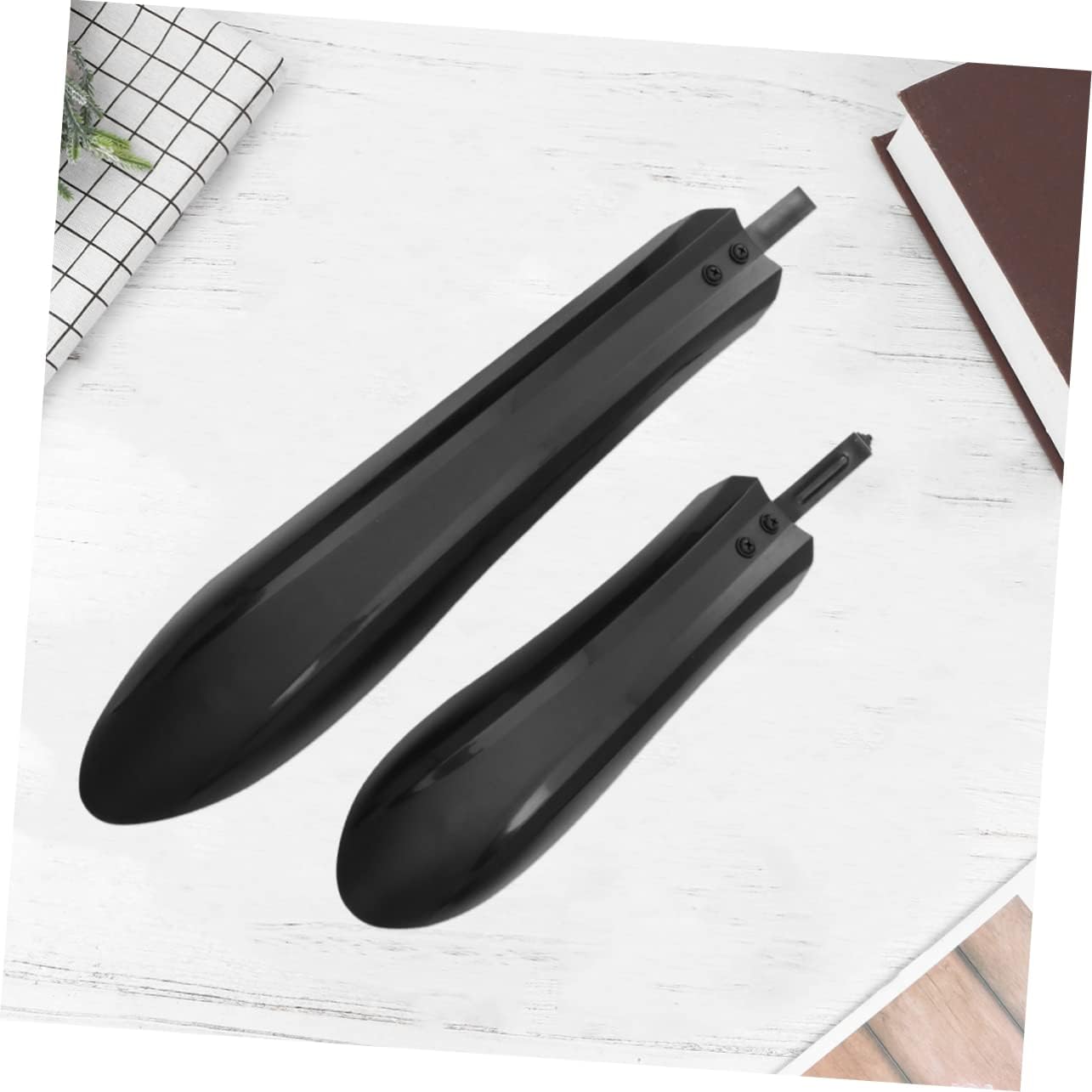 Adjustable Black Bicycle Mudguard Set - 1 Set V1258-DP02-BOL-120
