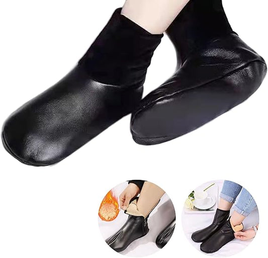 Non-Slip Socks Black Extra Grip for Elderly Pregnant Women on Smooth Floors 1 Pair V1258-DP02-BOL-160