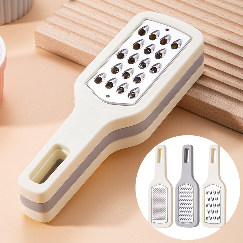 3-Piece Stainless Steel Kitchen Grater & Peeler Set - Cheese & Citrus Grater with Vegetable Peeler, Non-Slip V1258-DP02-BOL-177