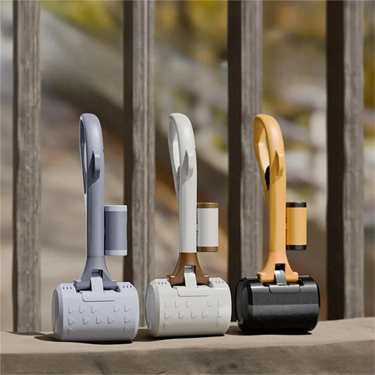 Dog Poop Scoop Long Steel 60cm One-Handed Operation Garden Park Use V1258-DP02-BOL-235
