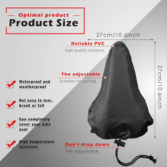 2 Pack Bicycle Saddle Bags Black and Hidden Blue Waterproof Rainproof Material Universal Bike Seat Cover V1258-DP02-BOL-279