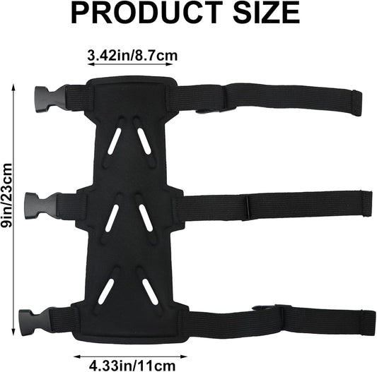 Archery Arm Guards - 1 Piece - Black - Adjustable - Wrist & Forearm Protection - Unisex - Suitable for Teens V1258-DP02-BOL-304