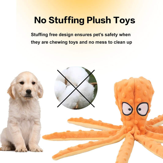 2-Pack Squeaky Plush Dog Toys for Chewers Puppy Teething Durable Interactive Chew Toys for Small Medium Large V1258-DP02-BOL-349