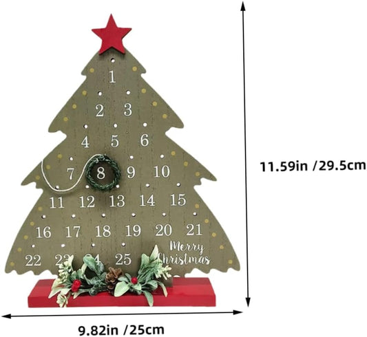 2026 Christmas Tree Advent Calendar - 1 Piece - Office Decoration - Holiday Countdown Function - Festive Charm V1258-DP02-BOL-390