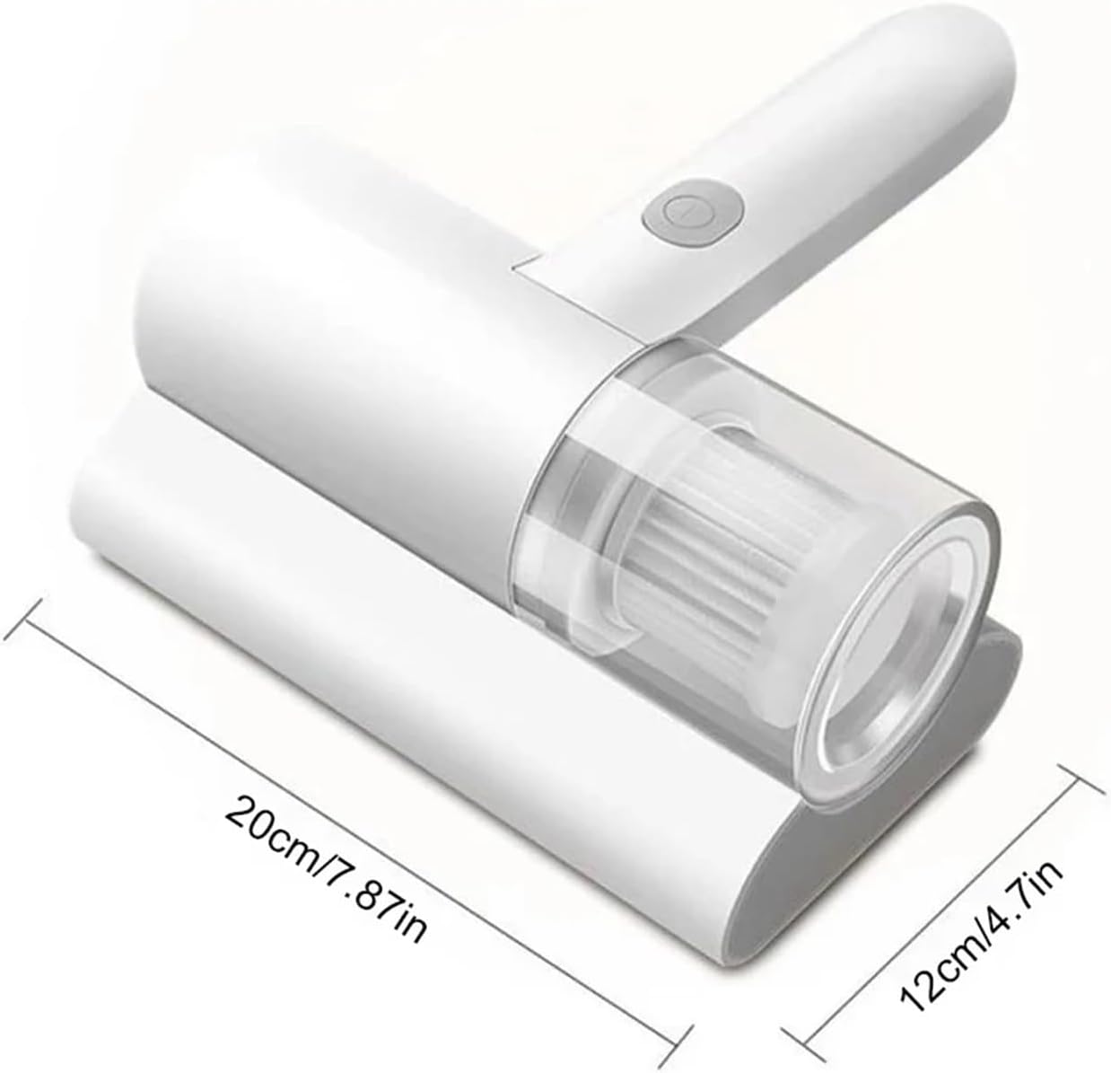 1200mAh Cordless Handheld Vacuum Cleaner White Compact Portable for Mattress Pillow Clothes Sofa Carpet V1258-DP02-BOL-396