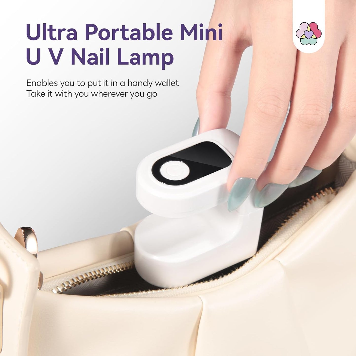 LED UV Nail Lamp with Timer and Display Multi-color Gel Nail Dryer for Gel Polish V1258-DP02-BOL-406
