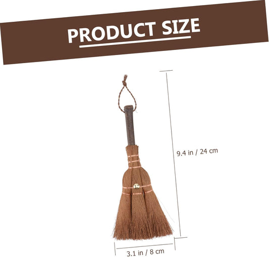 Mini Broom Brown Lightweight Durable Hanging Eye for Kitchen Camping 1 Piece V1258-DP02-BOL-41