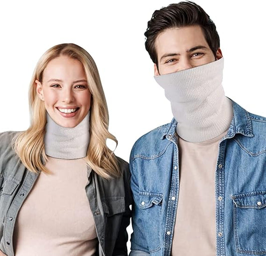 Fleece Scarf Winter Sports Warmth Unisex White One Piece V1258-DP02-BOL-527