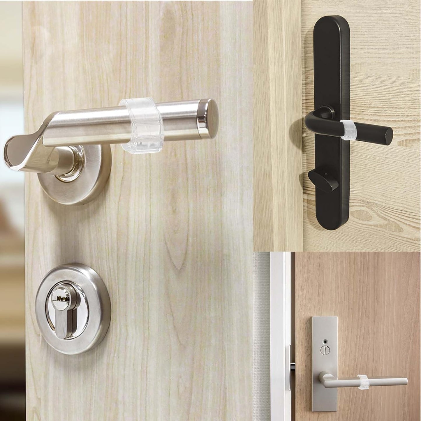 8 Pack Door Stoppers Indoor Wall Protectors Transparent Door Stop Guards V1258-DP02-BOL-584