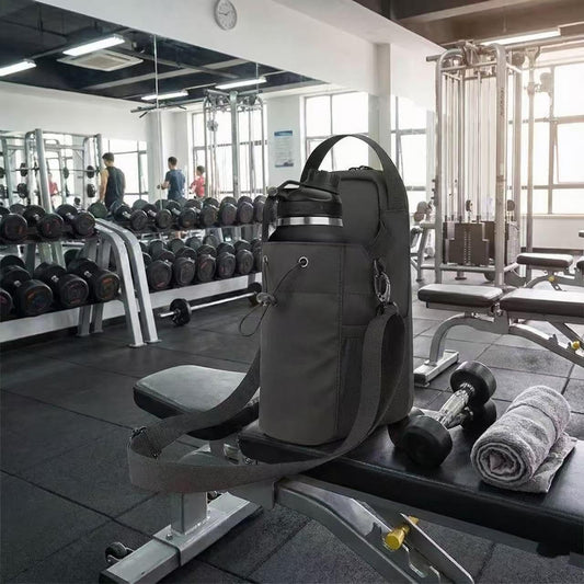 Magnetic Sports Bag - Water-resistant Fitness Tote - Portable Unisex Gym Travel Bag - Black V1258-DP02-BOL-655
