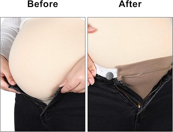 Adjustable Elastic Belly Bands 6 Pack - Maternity Support Belts for Pregnant Women - Black Grey White Dark V1258-DP02-BOL-679