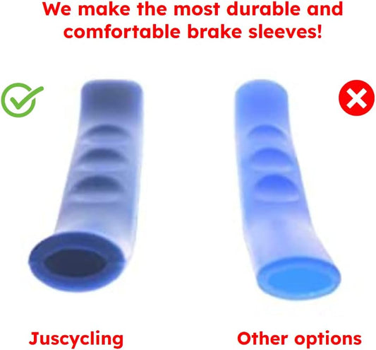 Silicone Bike Handlebar Grips Set 75x12mm Black Red Green Blue Yellow 5 Pairs Universal Fit V1258-DP02-BOL-696