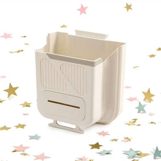 Wall-Mounted Foldable Kitchen Cabinet Door Bin 22x20x12cm 3-in-1 Space-Saving Grey V1258-DP02-BOL-72