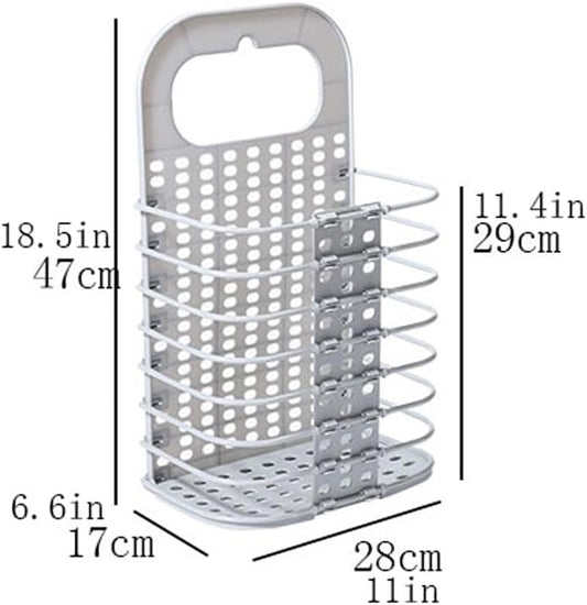 Collapsible Laundry Hamper - Foldable Space-Saving Design - Ideal for Bathroom & Small Spaces - Includes V1258-DP02-BOL-729