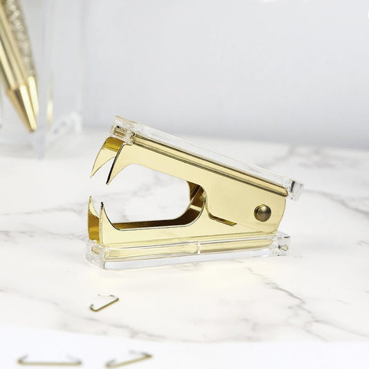 Acrylic & Gold-Colored Design Desk Accessory Decoration - Perfect Gift Idea - 1 Piece V1258-DP02-BOL-758