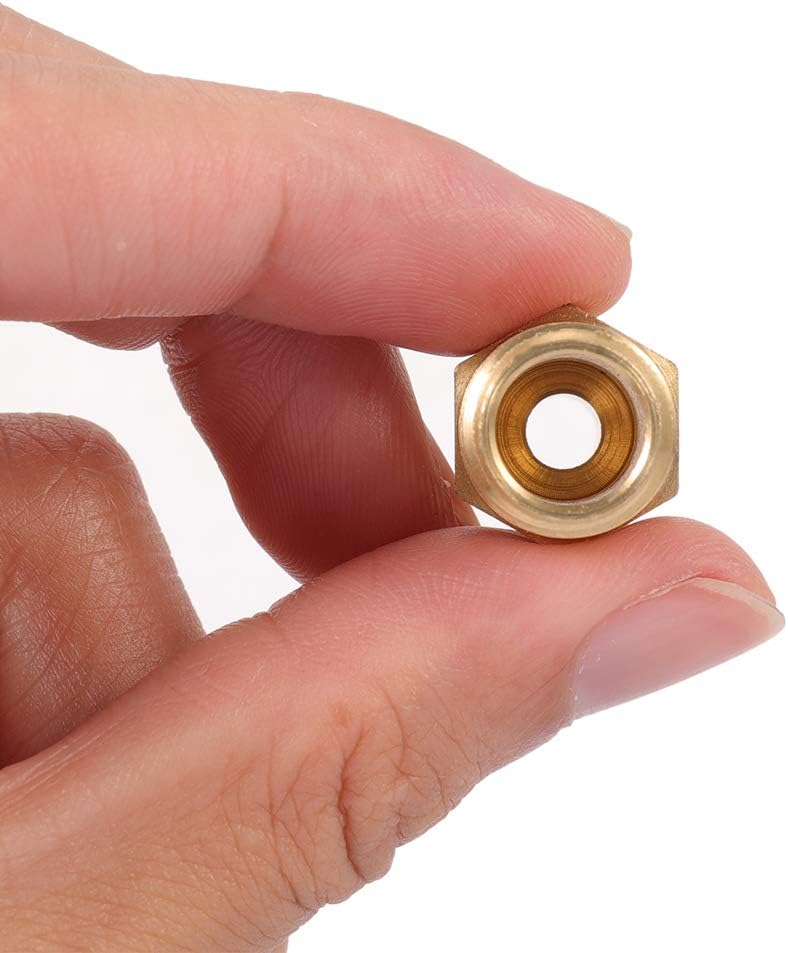 10 Pack 1/4 Inch Adapters/Connectors - General Purpose, Durable & Rustproof V1258-DP02-BOL-809