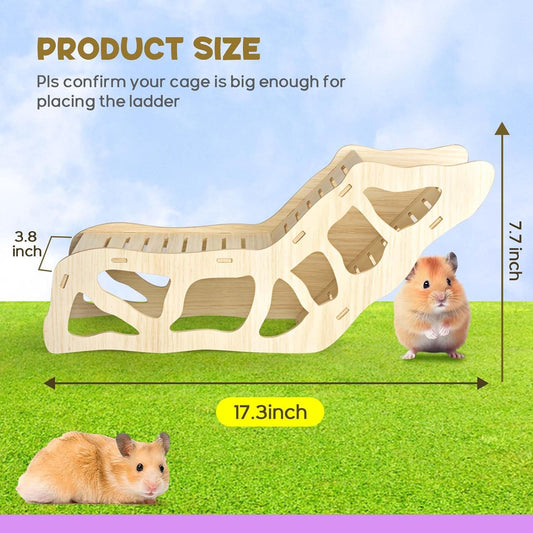 Hamster Hideout Climbing Ladder and Tunnel for Burying in Bedding or Connecting with Accessories V1258-DP02-C-1034