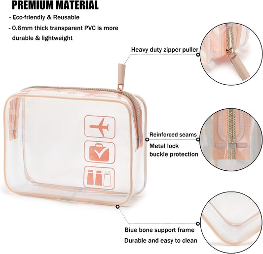 MODENGKGJIAN TSA Approved Toiletry Bag Mini Jewelry Travel Case, Perfect size to fit in your carry- luggage V1258-DP02-C-1073