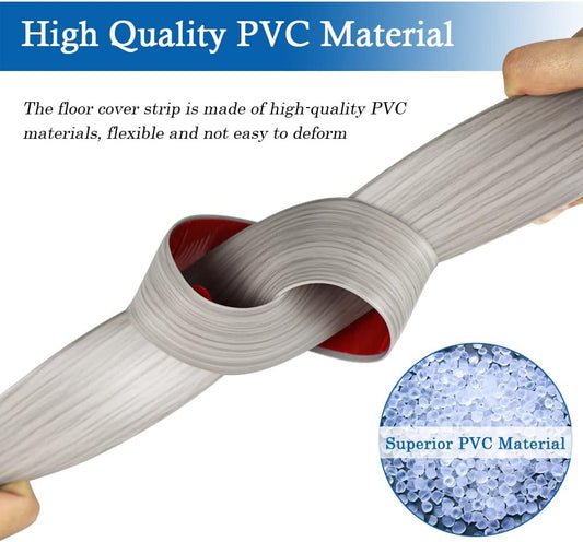 Floor Transition Strip Self Adhesive Floor Cover Strips Laminate 2" Wide Vinyl Flat Divider Transitions V1258-DP02-C-1259