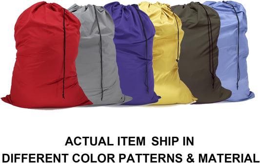 Extra Large Laundry Bag 6 Pack, Varied Colors, Travel Laundry Bags with Drawstring Closure, 30"x40", for V1258-DP02-C-1392