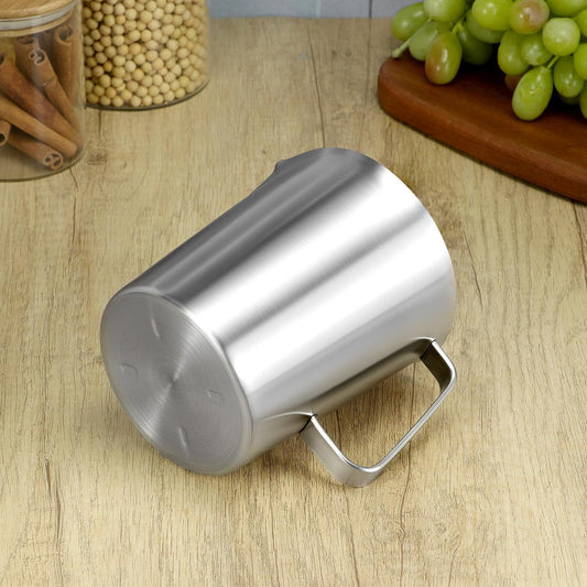 304 Stainless Steel Measuring Cup 32 OZ with OZ/ML Graduations, 4 Cup Kitchen Mixing Pitcher, Precision V1258-DP02-C-2120