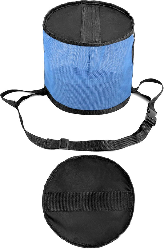 2 Pack Horse Feed Bag for Grain - Durable Mesh Grain Feeder with Adjustable Strap, Comfortable Neck and Nose V1258-DP02-C-2141
