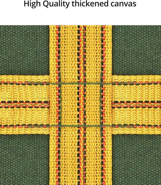Heavy-Duty Canvas Cargo Lifting Pad Net - 3.28ft x 3.28ft Reinforced Handle Lifting Net for Construction, V1258-DP02-C-2142