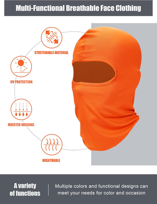 9 Pcs Ski Mask for Men Full Face Cover UV Sun Protection Cooling Balaclava Neck Gaiter Clothing Scarf Bandana V1258-DP02-C-2199