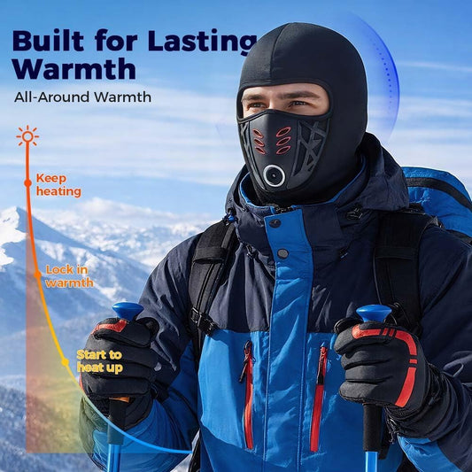 Winter Windproof Thermal Fleece Face Mask, 2026 Fleece Motorcycle Thermal Full Face Mask for Cycling Outdoor V1258-DP02-C-2472