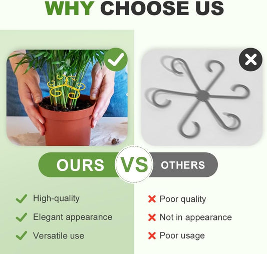Plant Stem Support Set, 2025 New Reusable Plastic Climbing Plant Support Plant Trellis 3/6 Pcs, Upgrade V1258-DP02-C-2481