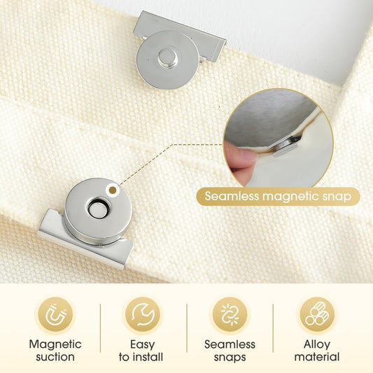 Seamless Magnetic Buckle Clasp for Bags, Clothing and DIY Crafts, 2025 New Metal Seamless Magnetic Buckle V1258-DP02-C-2494