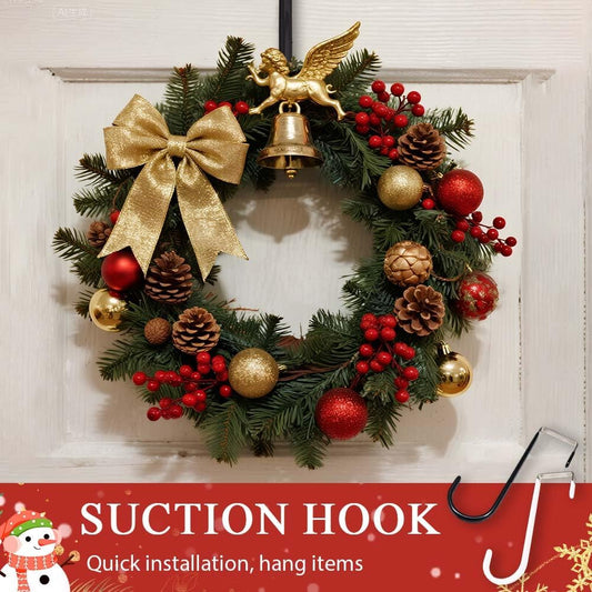 2025 New Over The Door Hooks 4 Pack, Upgrade Garland and Stocking Mantel Holders, Christmas Decorations V1258-DP02-C-2526