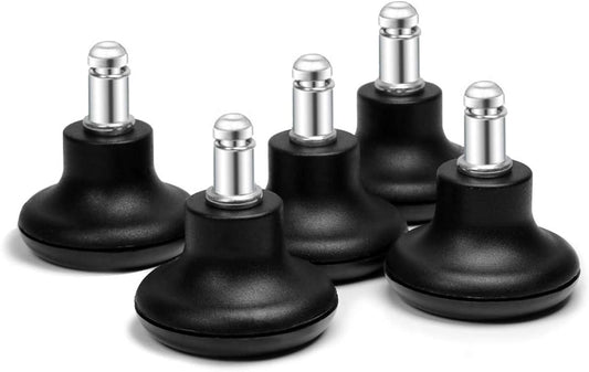 Bell Glides Replacement Office Chair or Stool Swivel Caster Wheels to Fixed Stationary Castors, Low Profile V1258-DP02-C-270