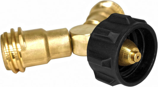 Propane Splitter, 2 Way LP Gas Adapter Tee Connector for 20lb Propane Tank Cylinder, Work with BBQ Grills, V1258-DP02-C-274
