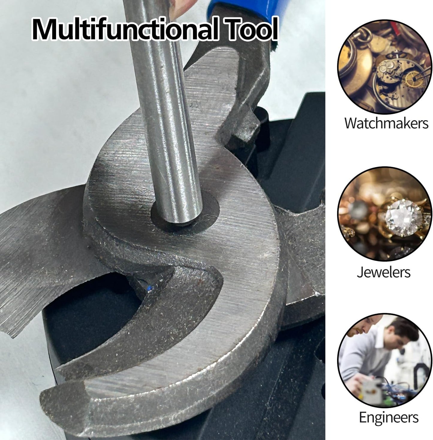 Pin Punch Set, 14pcs Removing Repair Tools, including Universal Block, Pin Punches and Hammer V1258-DP02-C-284