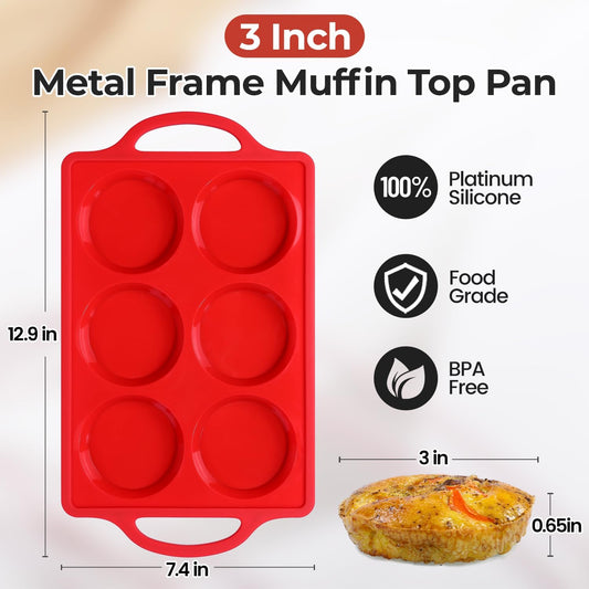 Silicone Muffin Top Pan & Silicone Mini Loaf Pan V1258-DP02-C-29