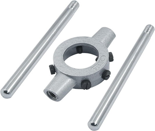 1-1/2 Inch (38mm) Die Stock Handle Wrench, M12-M14 Adjustable Die Wrench Handle Holder, Heavy Duty Round Die V1258-DP02-C-3082