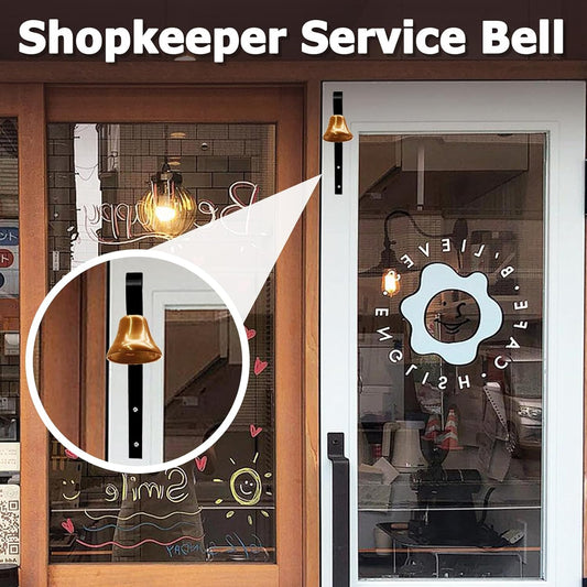 4 Pcs Shopkeepers Bell for Door Opening, Antique Door Bell Wall Mounted Metal Doorbell Hanging Door Bells V1258-DP02-C-3087