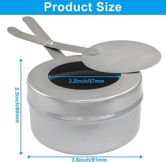 8 Pack Stainless Steel Fuel Holder,Canned Heat Holder, Safety Cover Buffet Warmer, Buffet Warming Trays for V1258-DP02-C-3089