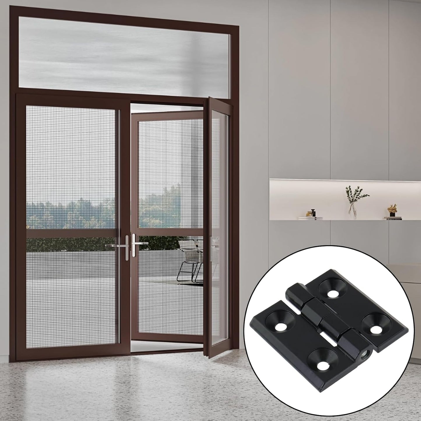 Black Butt Hinge Zinc Alloy Door Hinge Heavy Duty Boat Hatch Hinges Residential Bed Room Hinge for Doors V1258-DP02-C-3137