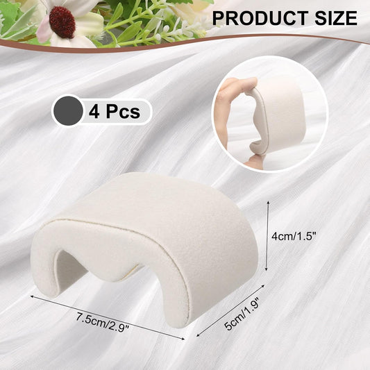 4pcs Watch Case Pillows, M Shaped Watch Display Pillow Velvet Watch Cushion Replacement for Watch Bracelet V1258-DP02-C-3226