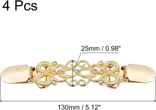 Retro Sweater Clips Vintage Dress Clips Back Cinch Clip Cardigan Collar Clips Scarf Clips Shawl Clasps V1258-DP02-C-3250