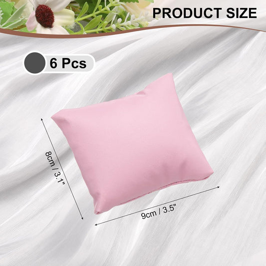 6pcs Leather Watch Pillows, Jewelry Display Pillow for Bracelet, Watch, Anklet, Bangle, Dangle Earring and V1258-DP02-C-3261