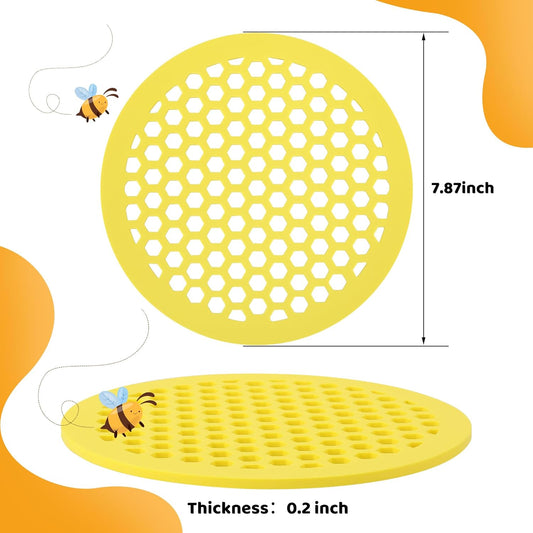 4 Pack Floating Bee Island- 7.87 Inch EVA Foam Floating Bee Watering Station- Butterfly Bee Waterer for V1258-DP02-C-529