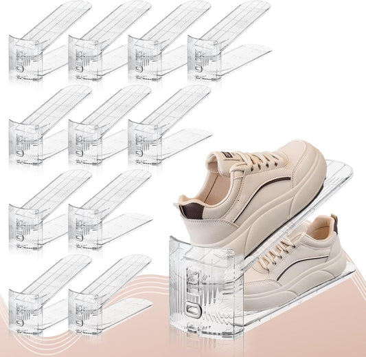 Shoe Slots Organizer for Closet,12PACK Shoe Stacker Shoe Rack Organizer for Closet Space Saver Storage Shoe V1258-DP02-C-624