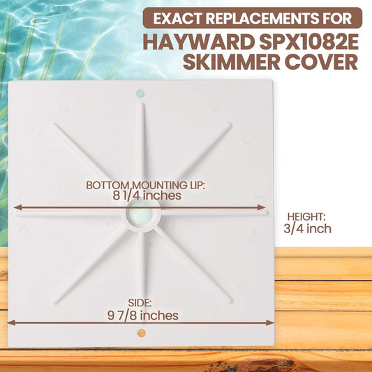 (2-Pack) The Exact 10'' Skimmer Lid Replacement | Compatible with Hayward SPX1082E, SP082, 1083, 1084,1085, V1258-DP02-C-911